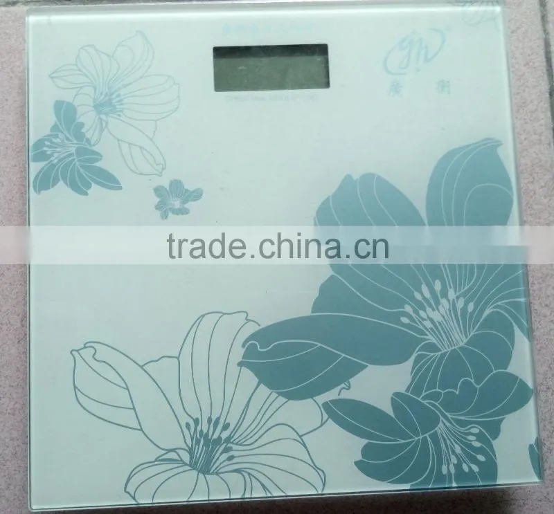 Electronic Human Weighing Scale Large Screen green Vision Health Scale
