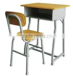 Steel School Desk and Chair Set for Students