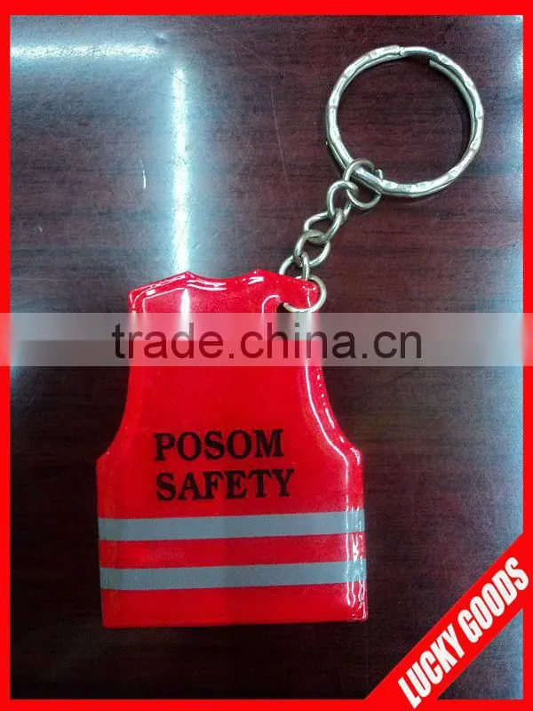 hot sale reflective promotion gifts keychain with custom design