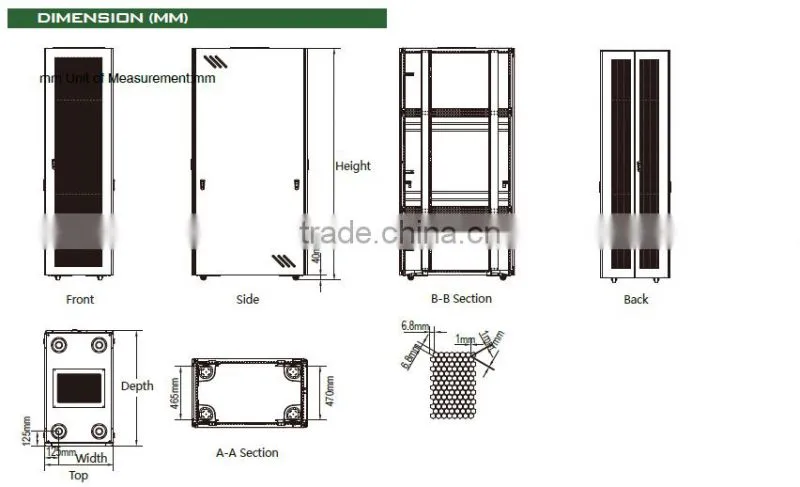 42U 19'' Network Cabinet