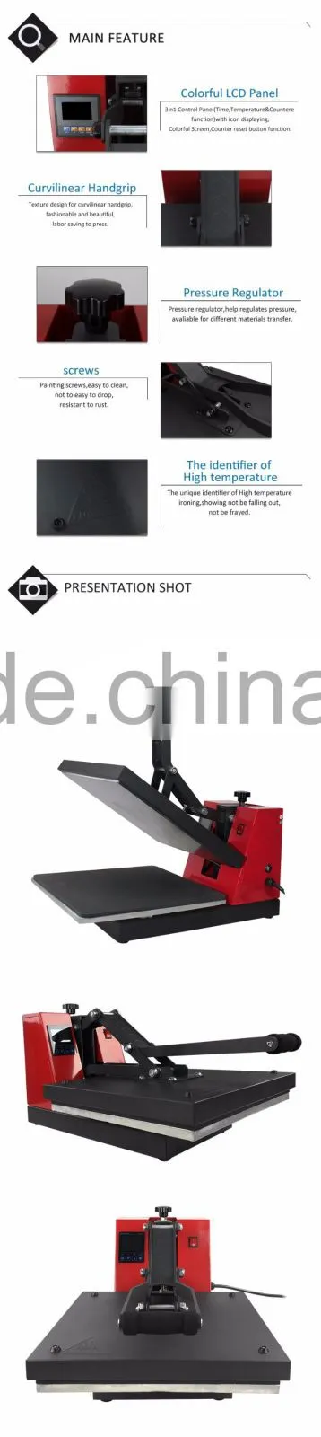 HP3802 15" x 15" Clamshell Tshirt Heat Press