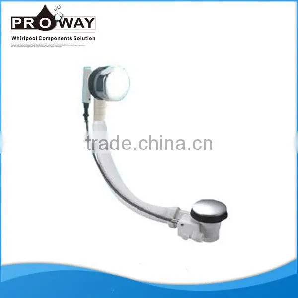 High quality reliable price drainer for bathtub with chrome finish small Zn Alloy plug chrome bounce sink drainer