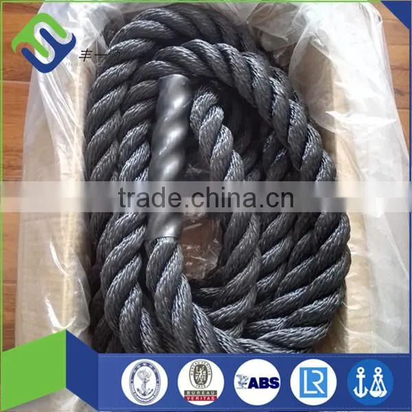2inch black Polydacron battle rope crossfit training power rope for gym