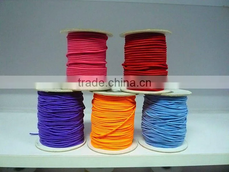 6mm-10 yellow hollow polypropylene rope flat/round elastic cords