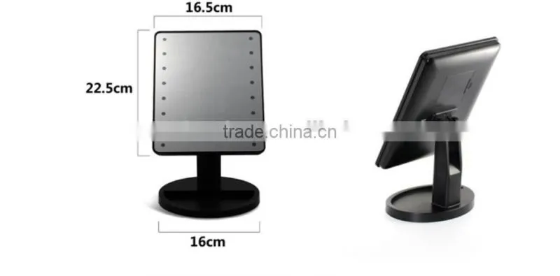 LED Desktop Mirror with Stand