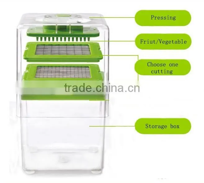 Chop Magic Shredder hand kitchen fruit cutter and vegetable shredding dividers