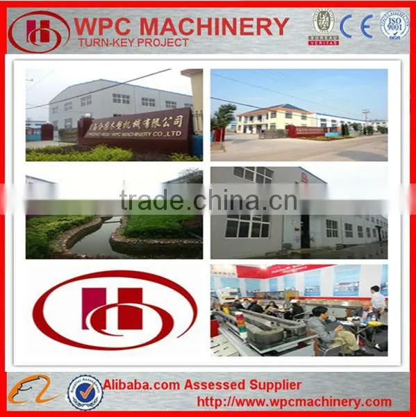 wood plastic crusher / crushing machine for recycled profiles and pipes