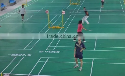 competitive price PVC flooring Indoor synthetic badminton court flooring