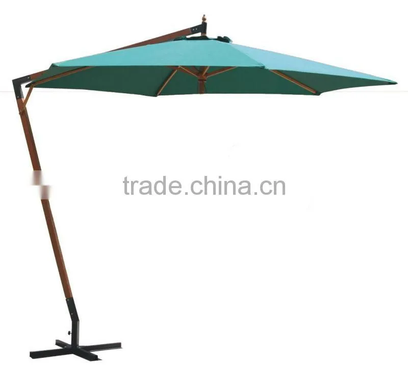 10'x10' Wooden Hanging Parasol Umbrella 11830-2
