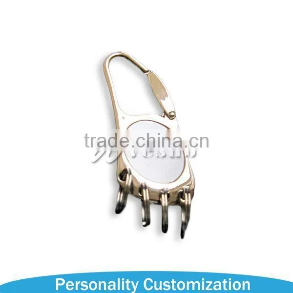 2015 best sale Sublimation promotional gift keychain/zinc alloy keychain/mental keychain