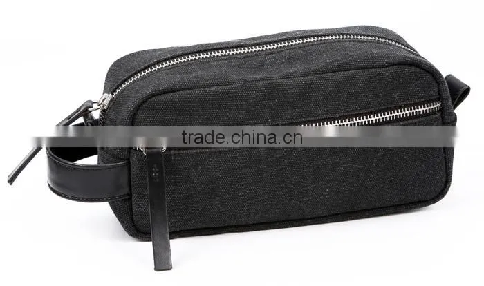 Store More Simple Rectangle Canvas Shaving Toiletry Organizer Kit
