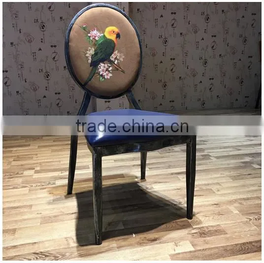 Antiqueue modern casual leather chair with outdoor