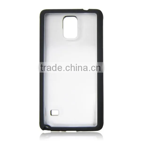 Multicolor frame transparent cover, TPU protective phone case for Samsung Note4