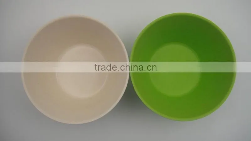 Anui Green making large bamboo fibre tableware bowls with gift pack, western dinnerware bowls and spoons set