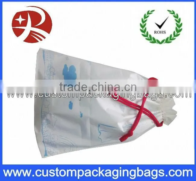 Customized waterproof drawstring bags for promotional