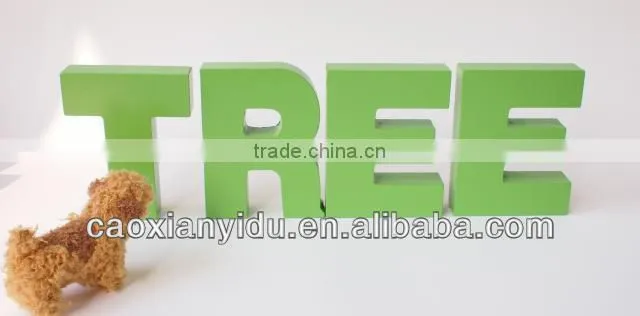 Decorating Wood Letter*9*2.5CM on Sales 9 colour Fancy Wedding Decoration