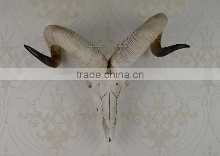 Modern Villa Bar Wall Decoration Resin Sheep head Wall Hanging Home Decor