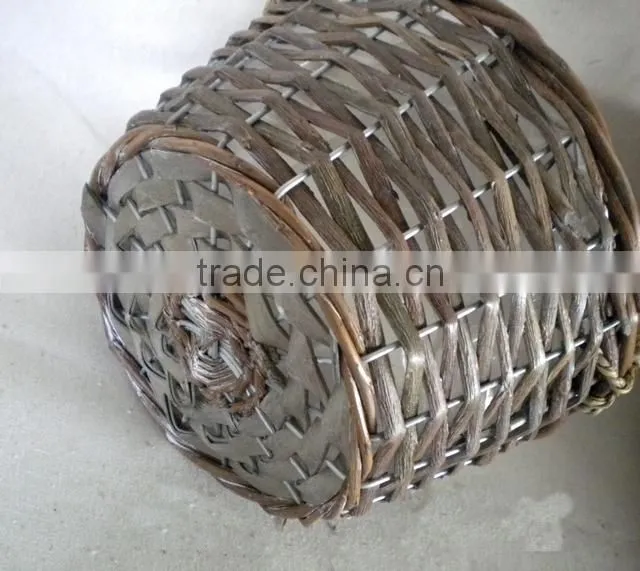 Trade assurance woven wicker basket flower pot