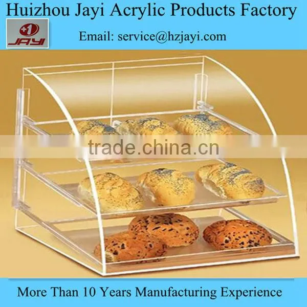 wholesale Alibaba hot sale clear acrylic cake stand bakery display showcase cabinet