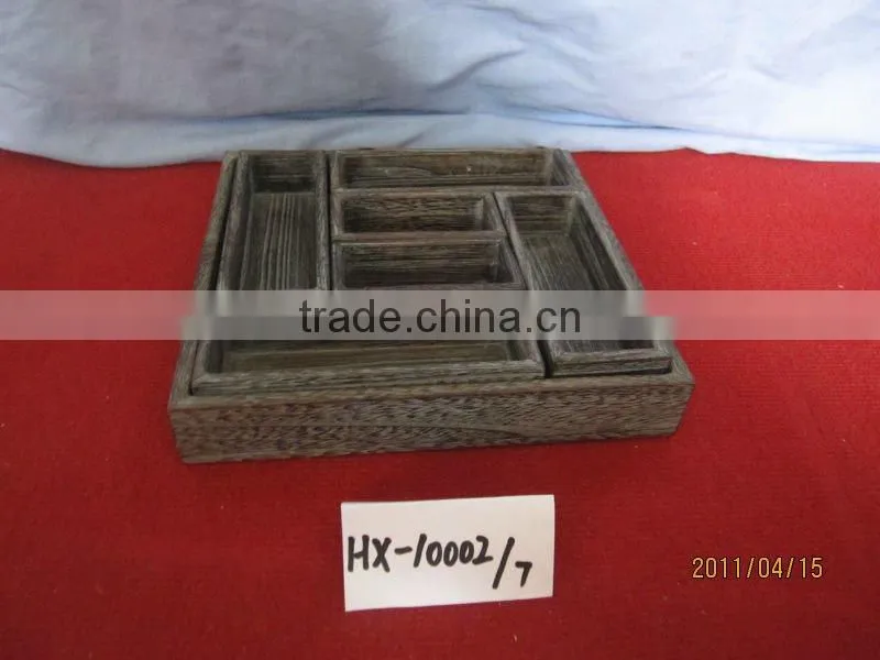 healthy multi-purpose wooden tray,food tray