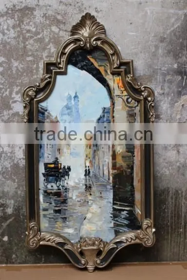 High Quality Home Decoration Handmade Traditional Art Canvas Wall Framed Oil Painting