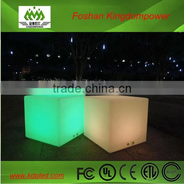 Modern cordless RGB rechargeable led illuminated shine square