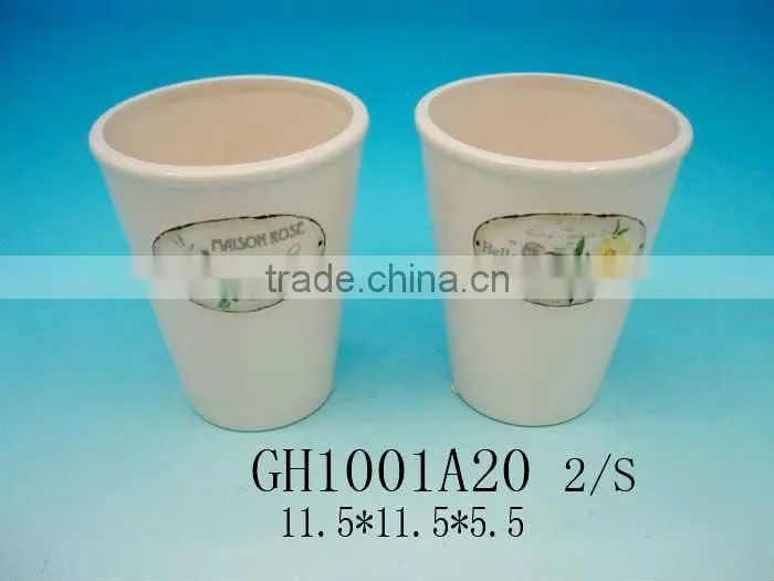 Yellow Ceramic Filter Mineral Water Pot