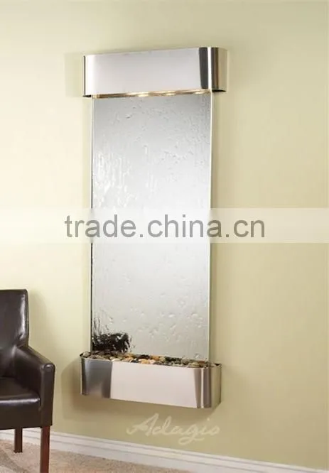 hotel water wall mounted LED frame mirror