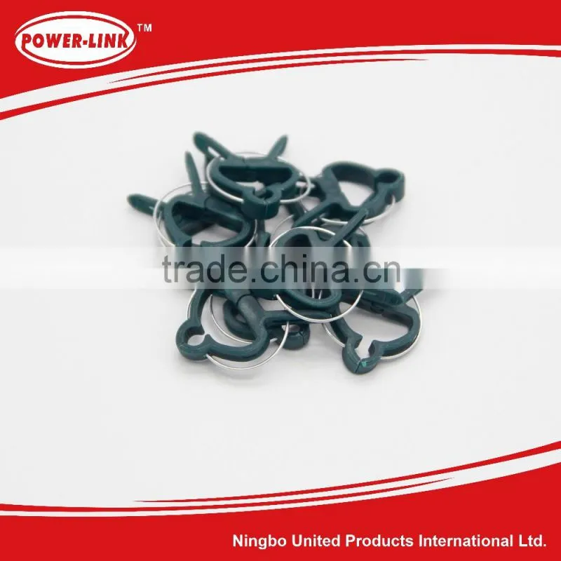 15pc Tail shape plastic garden plant tie clip