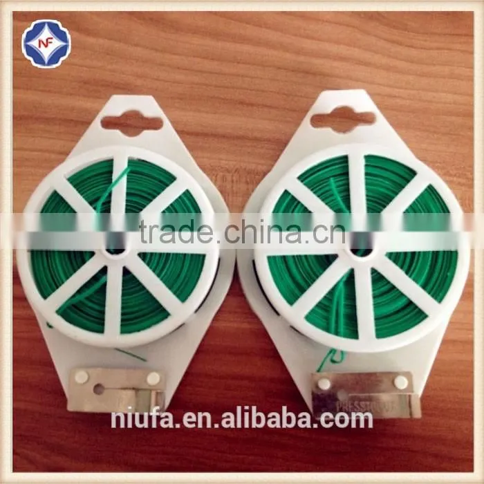 green twist tie garden supplies twist tie plant tie made in China