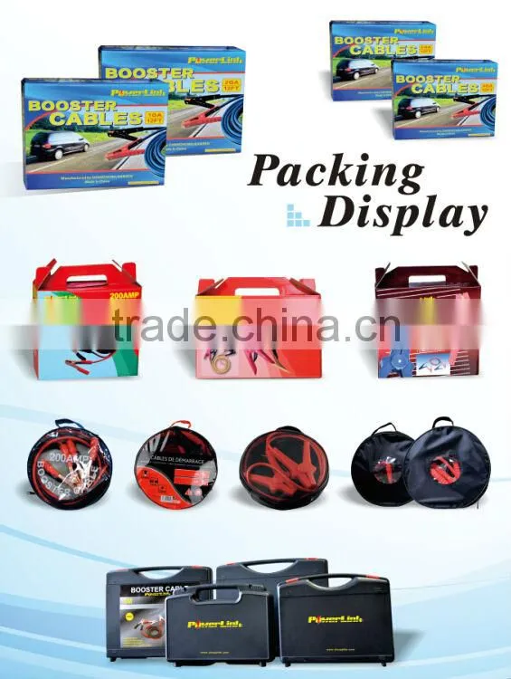 S60036 Commercial Heavy Duty 20 FT 2 Gauge Booster Cable Jumping Cables Power Jumper