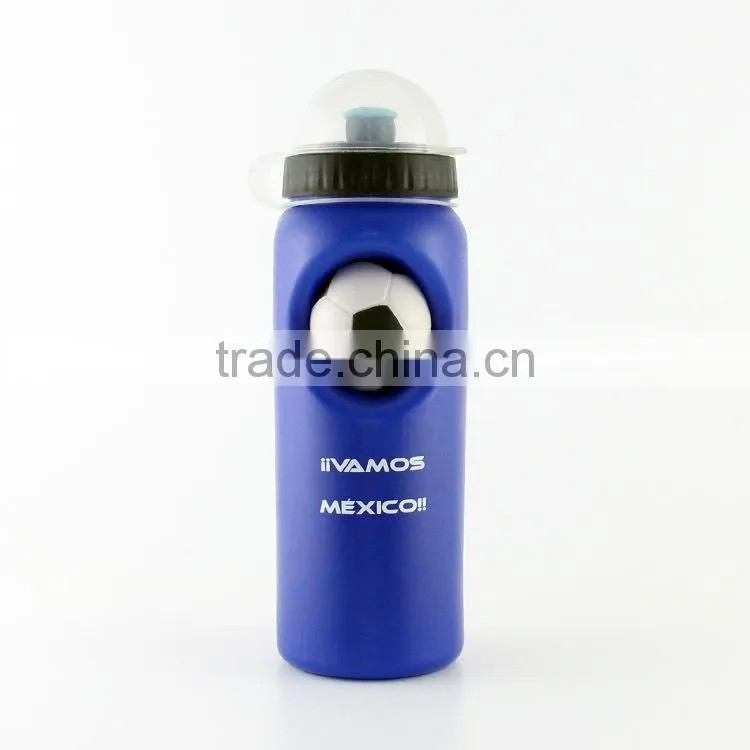 750ml BPA FREE Plastic Football Water Bottle Include Pu Ball
