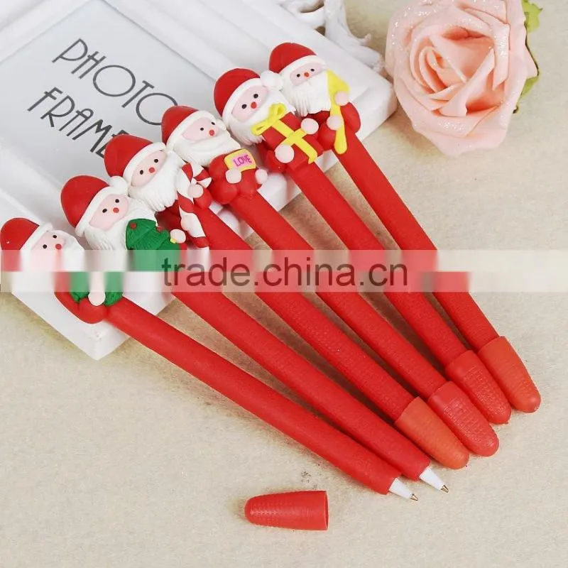 Christmas Gifts Christmas Polymer Clay Pen Wholesale Custom Logo Promotional Ballpoint Pen Cheap Polymer Clay Pen