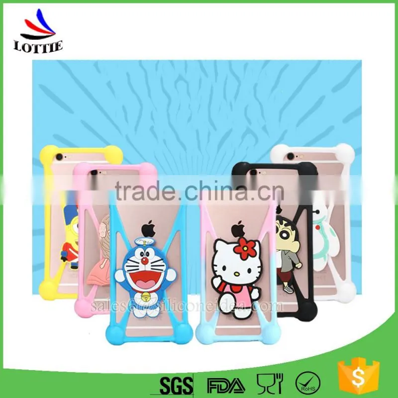 Lottie supply 2016 new design bumper silicone phone case for any phone