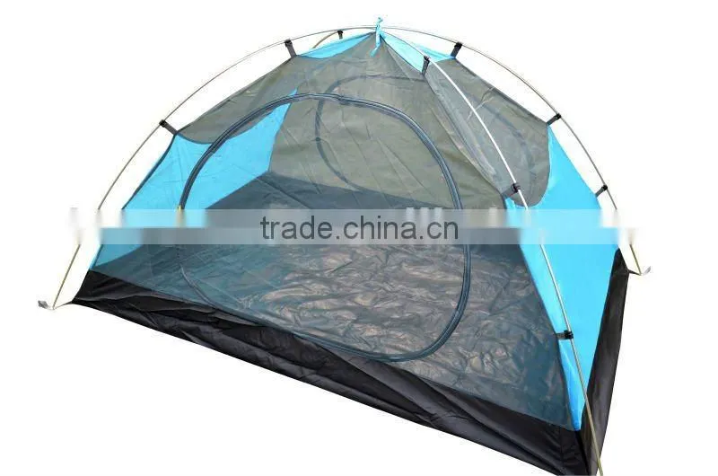Simple and practical 2 doors frame tent for 2 men