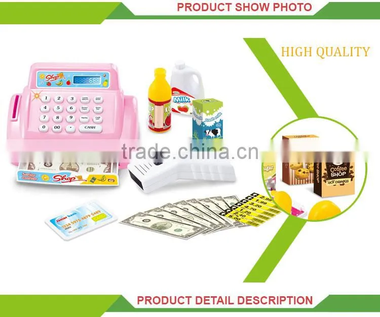 New product supermarket play set cheap cash register for sale