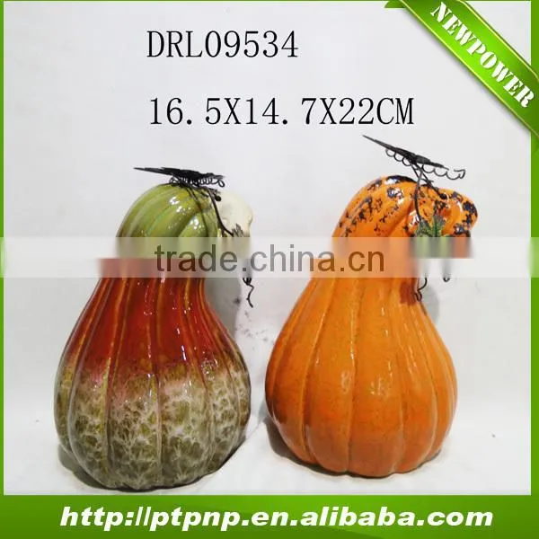 Hot Ceramic outdoor Pumpkin home and garden decoration