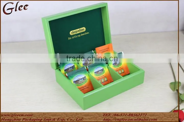 Natural Wood MDF Fancy Tea Chest