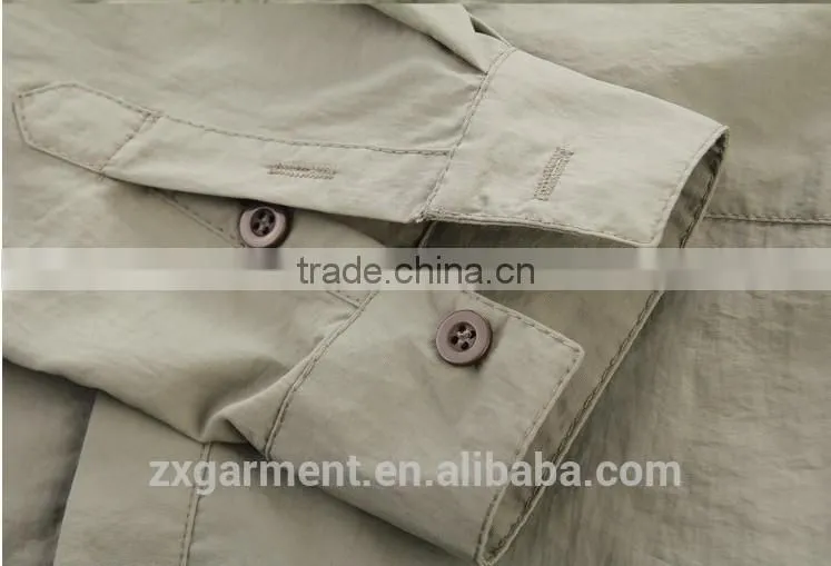 ZX UV outdoor Protection Fabric cheap Long Sleeve Fishing usage uv wholesale fishing shirts