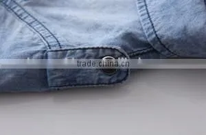 2015 Latest Shirt Designs for boys Short Sleeve Denim Shirts for Boys Cowboy Shirt for Boys