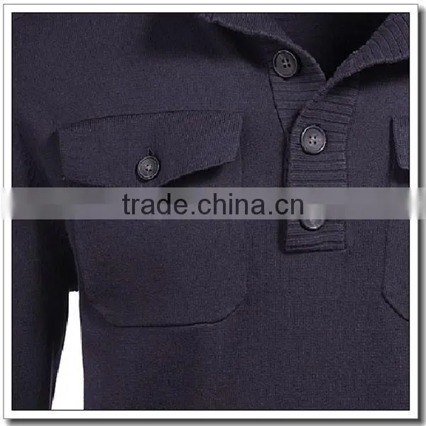 Men's cashmere half cardigan