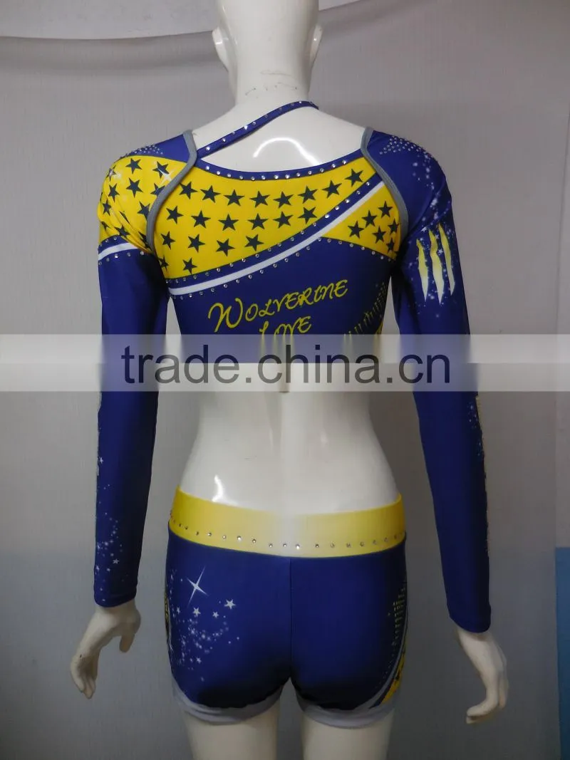 Latest Custom Cheerleading Uniforms, Cheerleading Shirt and Shorts