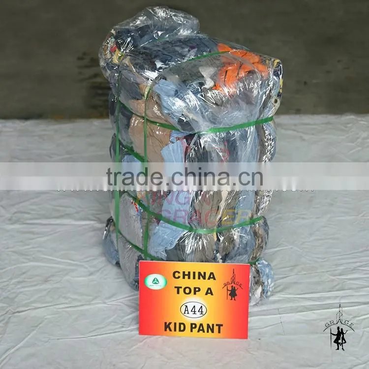 Bulk Wholesale Recycling Origin Mixed Unsorted Summer Kid Pants Used Clothing hot sale In South Korea