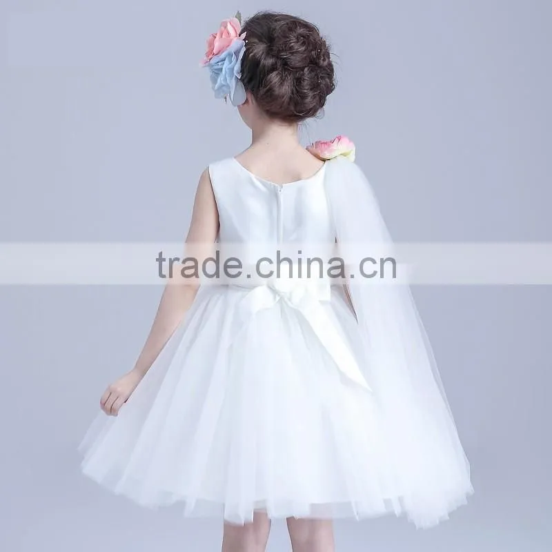 2017 dress for children with customizable sash child white angel dresses