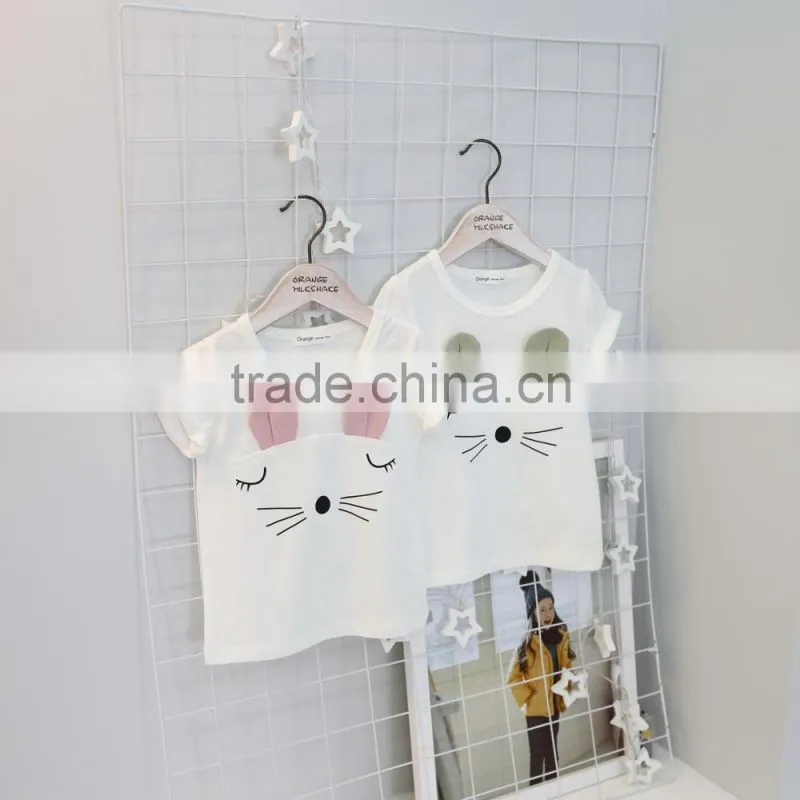 2017 new design shirts kids cartoon cotton t shirt halloween cosplay child costume