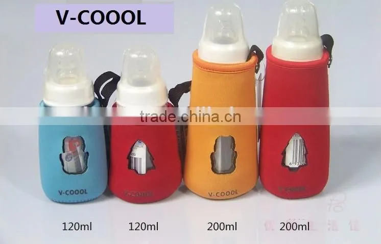 baby bottle cover/baby bottle holder/neoprene milk bottle holder