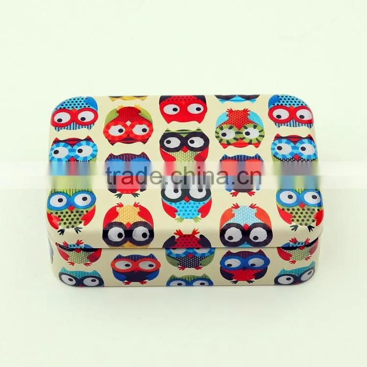 R1837H Manufacturer square tin box metal storage box wholesale gum tin box