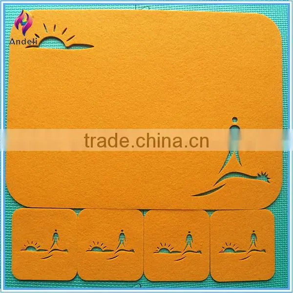 2014 New design set mat cheap non woven fabric placemat