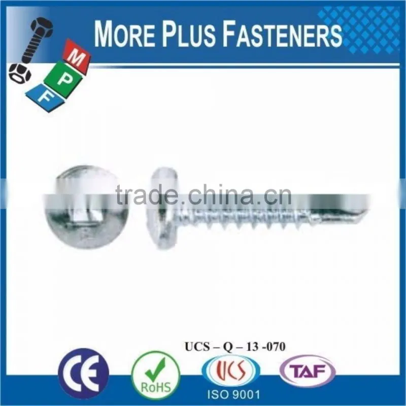 Made in Taiwan DIN 7504 Countersunk Hexagon Head Pan Head Self Drilling Screw