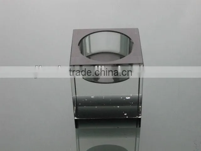 Hot sale black base Crystal candlesticks